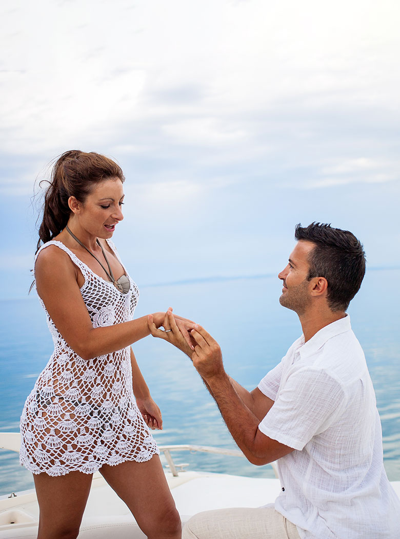 Wedding Proposal on Yacht